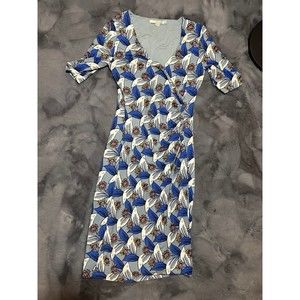 Vintage Boden Floral Surplice Dress